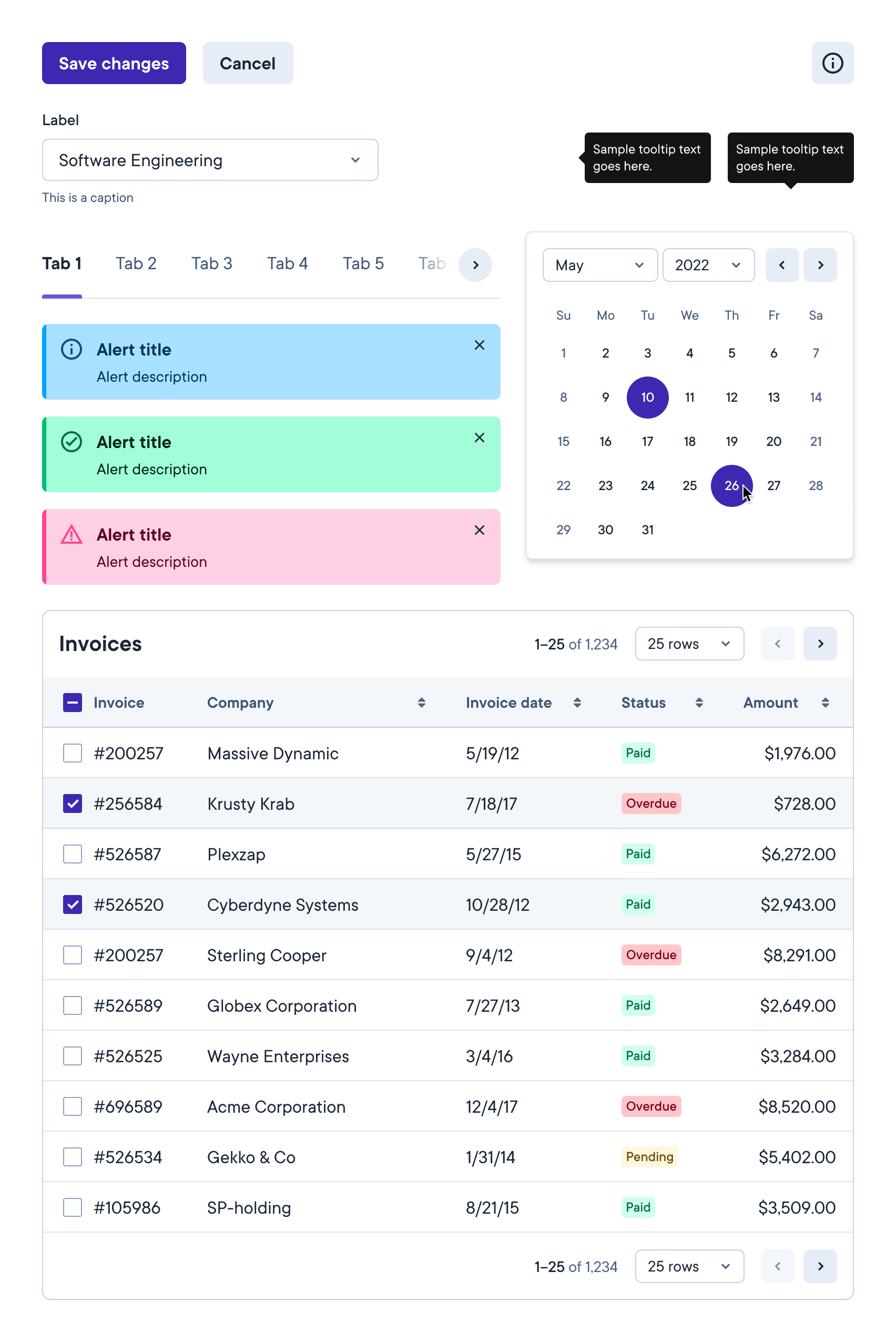 Components - Light Theme