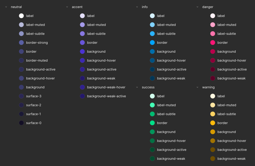 Semantic Color Tokens